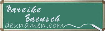 Mareike Baensch Visitenkarte